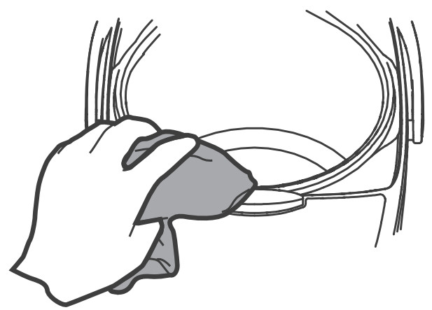 comfee MB-FS5077 10 Cup Rice Cooker - damp cloth