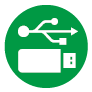 connect USB drive icon