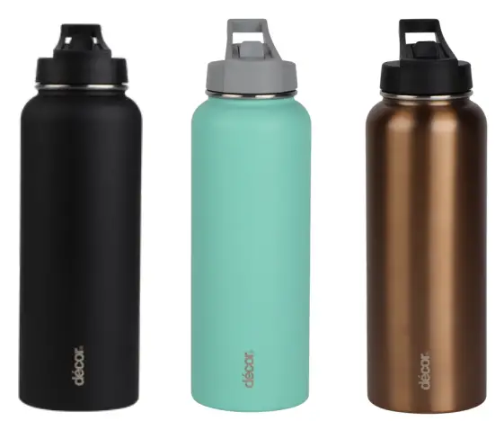 d cor 1.1L Flip Active Stainless Steel Bottle