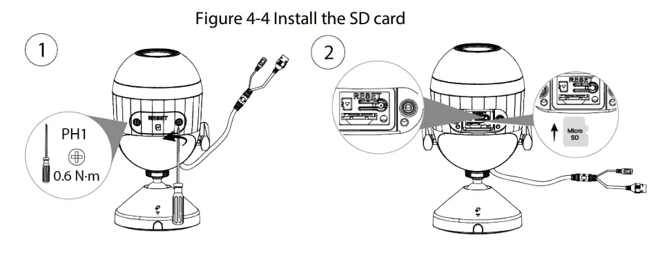 dahua IPC HFW1239DQ Bullet Network Camera - SD card