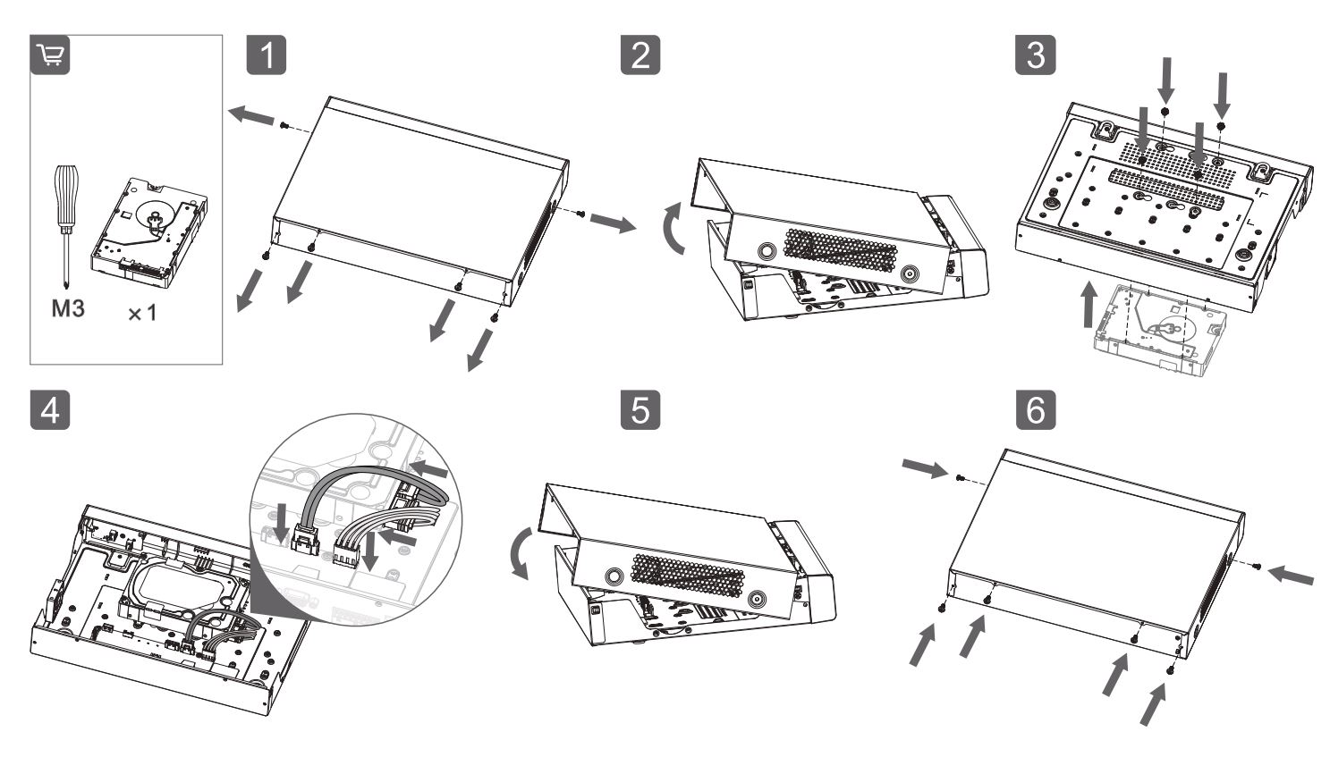 dahua NVR2104-P-4KS2 Network Video Recorder Installation Guide - Compact&Mini Series