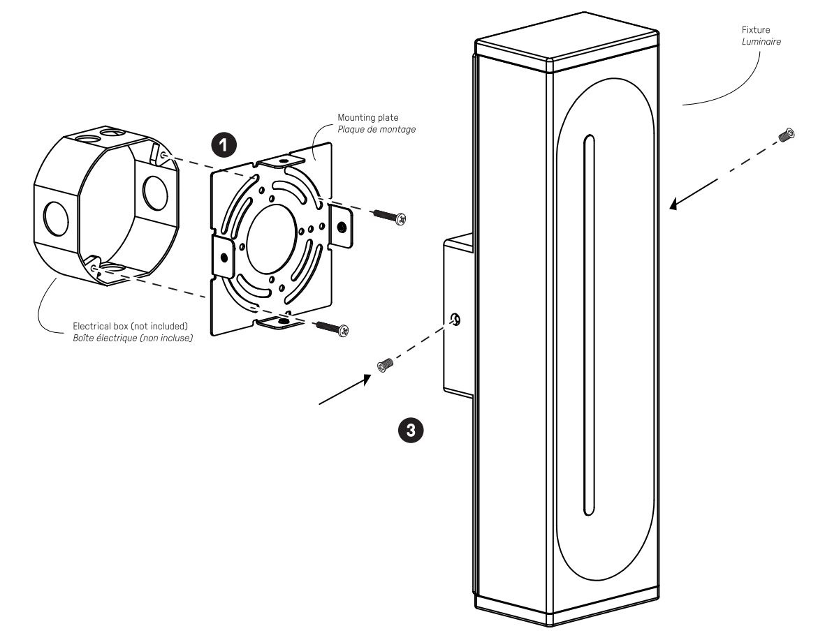 dals LWJ08-CC LED Vertical Wall Sconce Installation Guide - Before You Start