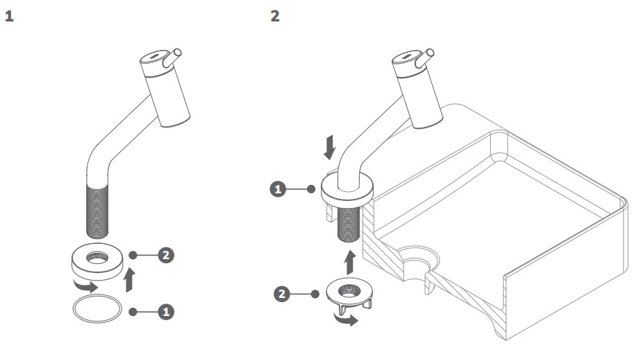 docol 011064XX Pressmatic Taps - INSTALLATION