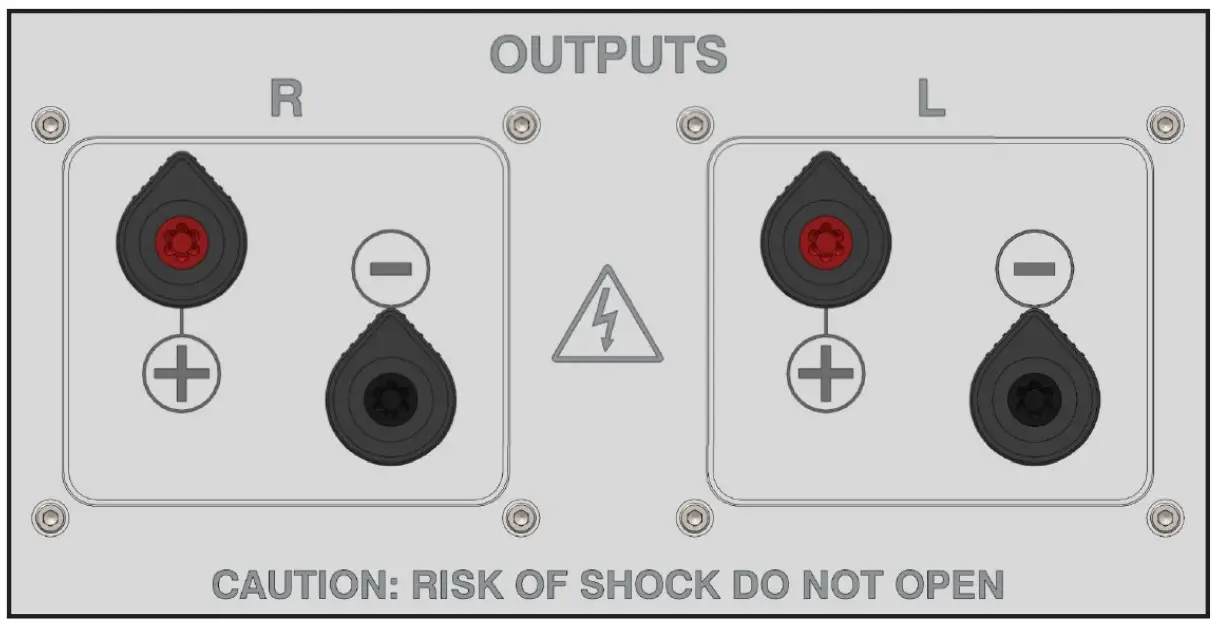 emmLabs MTRS Stereo Amplifier - Speaker Outputs