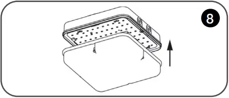 eurotech lighting SBSE Square Knockout Emergency LED Bulkhead 10