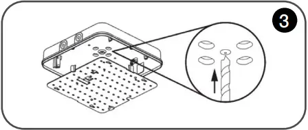 eurotech lighting SBSE Square Knockout Emergency LED Bulkhead 5