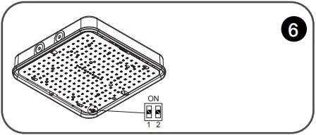 eurotech lighting SBSE Square Knockout Emergency LED Bulkhead 8