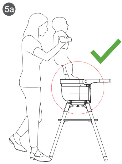 evolur 255 AI 4 in 1 Convertible High Chair - SSEMBLY - Child is made
