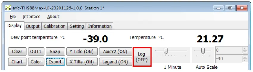 Software and calibration operation step