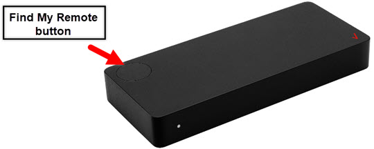 Find My Remote button