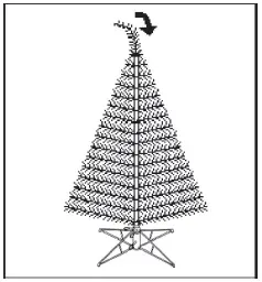glitzhome-2014600100-9ft-Silver-Tinsel-Artificial-Christmas-Tree-FIG-10