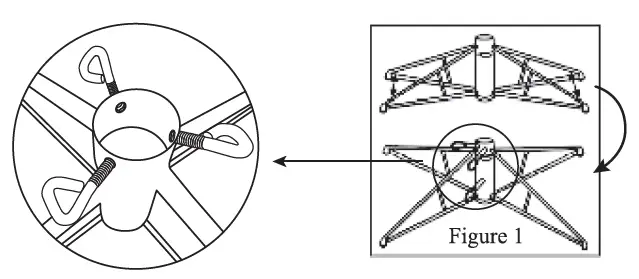 glitzhome-2014600100-9ft-Silver-Tinsel-Artificial-Christmas-Tree-FIG-7