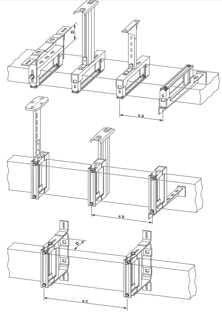 hager KEM31S21R0LMF Wall-Ceiling Fixation-Bracket Instruction Manual - How to use 3