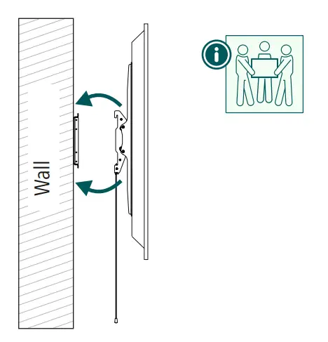 hama 00 220844 TV Wall Bracket - wall4