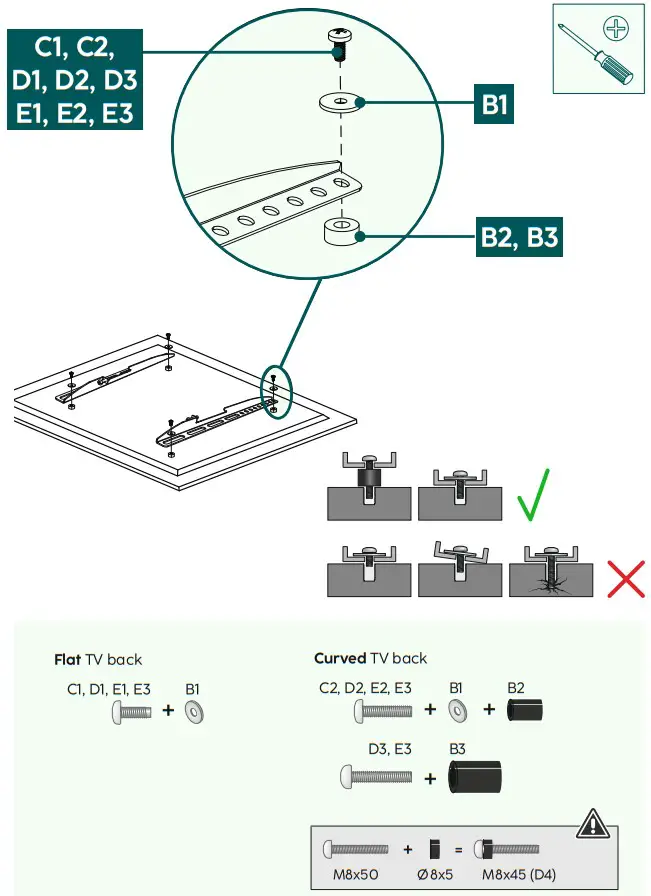 hama 00220809 TV Wall Bracket - parts5
