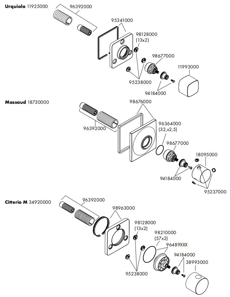 hansgrohe 10930000 AXOR Starck Shut-Off and Diverter Valves - fig 6