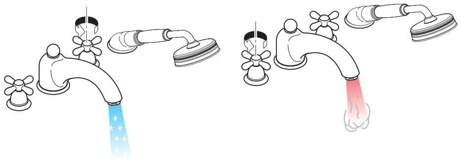 hansgrohe 17444090 Axor Carlton Bath Faucet - cold