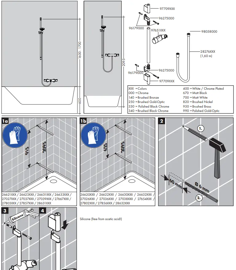 hansgrohe 2752632 Vernis Blend Vario Green Hand Showers - Fig 10
