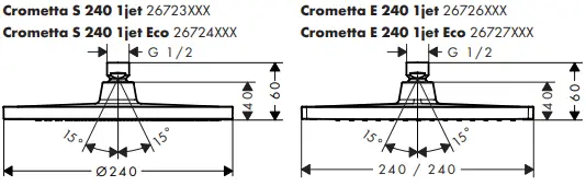 hansgrohe-Crometta-S-240-1jet-26723XXX-Overhead-Showers-fig-1