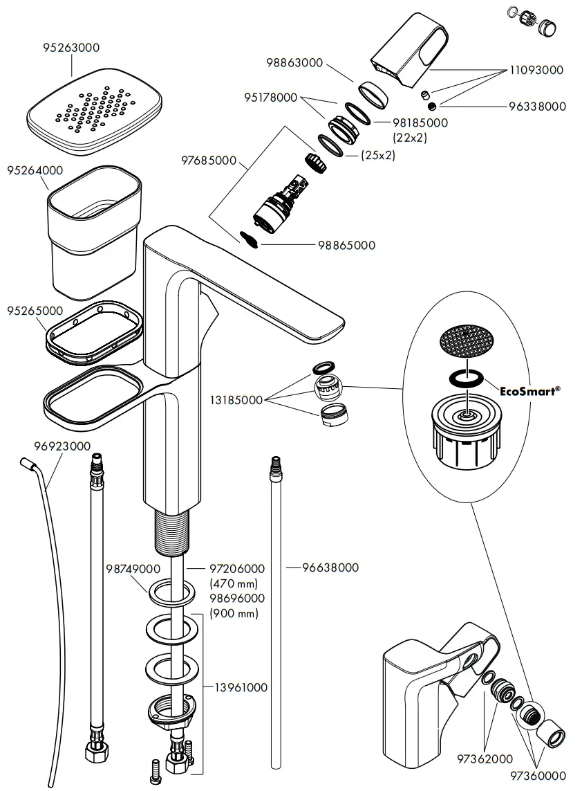 hansgrohe URQUIOLA Mixers - Description