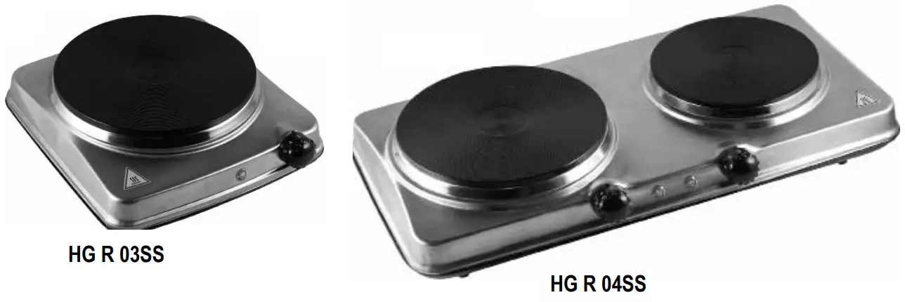 home HG R 03SS Portable Electric Hob