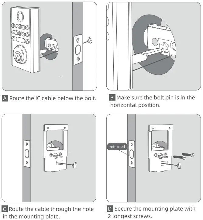 hornbill S0OP1PCJ1D Smart Keyless Entry Door Lock - Assembly