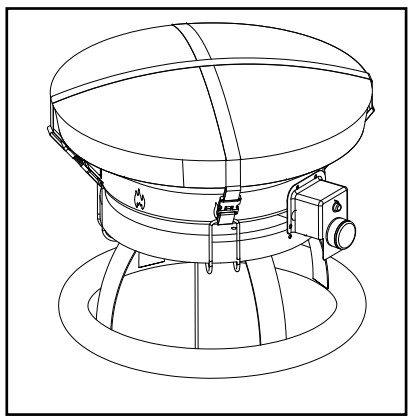 hykolity WHC-0203 Portable Propane Fire Pit with Cooking Grill - parts4