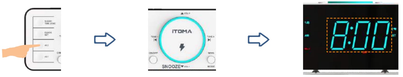 iTOMA CKS207 Alarm Clock Radio Wireless Charging Digital Clock - fig 5