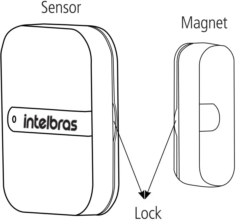 intelbras XAS Light Wireless Magnetic Openning Sensor - Sensor aperture