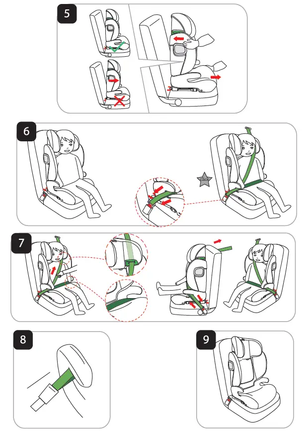 kikka boo i-Track Car Seat 3