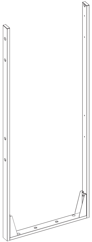 kimex 032 3004K1 Floor to Ceiling Support for TV Screen