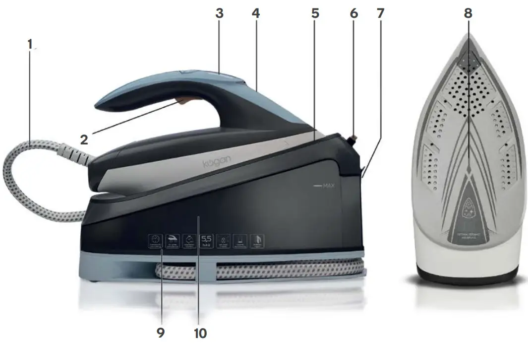 kogan com KAIRNSTN24A Extreme Iron Station and Steam Generator - OVERVIEW