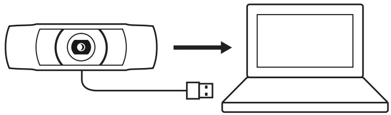 logitech C920e HD Business Webcam - CONNECTING THE WEBCAM