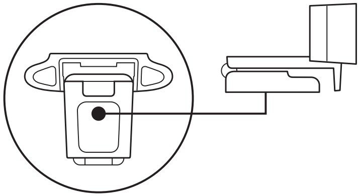 logitech C920e HD Business Webcam -mounting clip