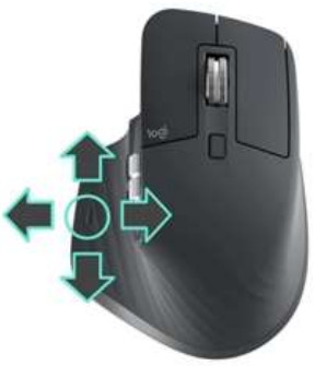 logitech MX Master 3S for Mac - use the guestor buttoin