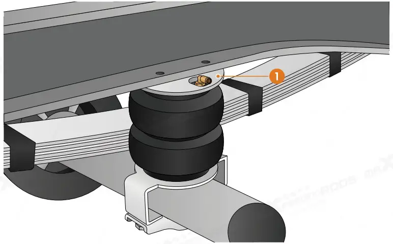 maXpeedingrods CHESIL 9906 VLC Air Spring Kit - upper bracket
