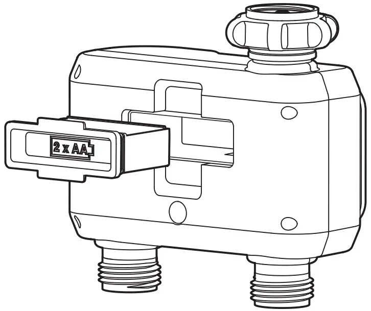 melnor 65035 AMZ AquaTimer 2 Zone Digital Water Timer - During Installation