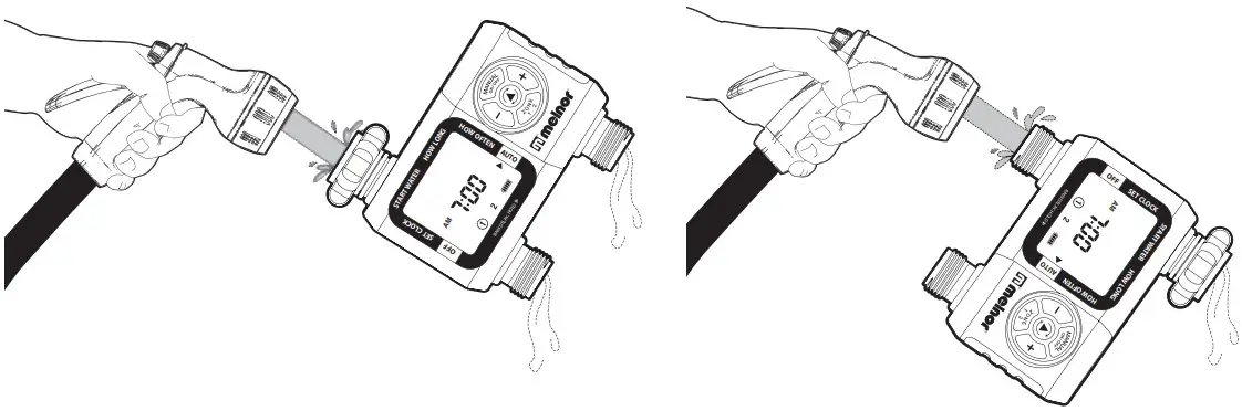 melnor 65035 AMZ AquaTimer 2 Zone Digital Water Timer - faucet connection