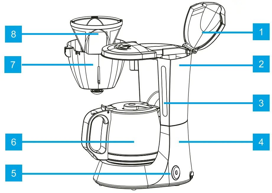 mestic MK 60 6 Cups Coffee Maker - Description