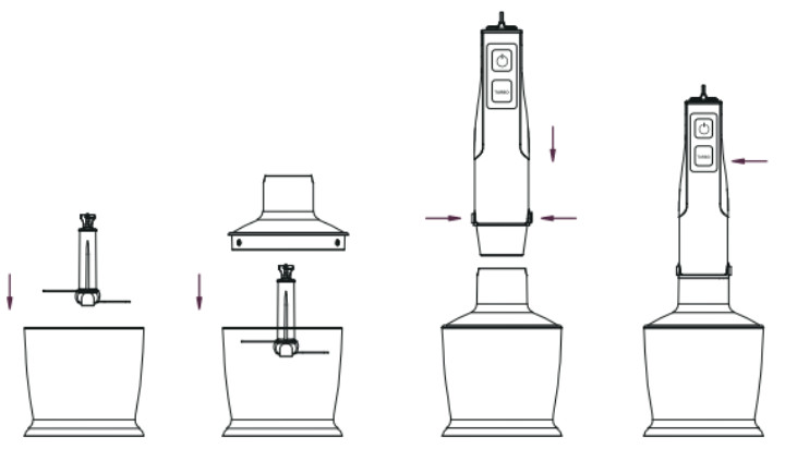 mooka HB-2080 Multi Purpose Hand Blender - CHOPPER