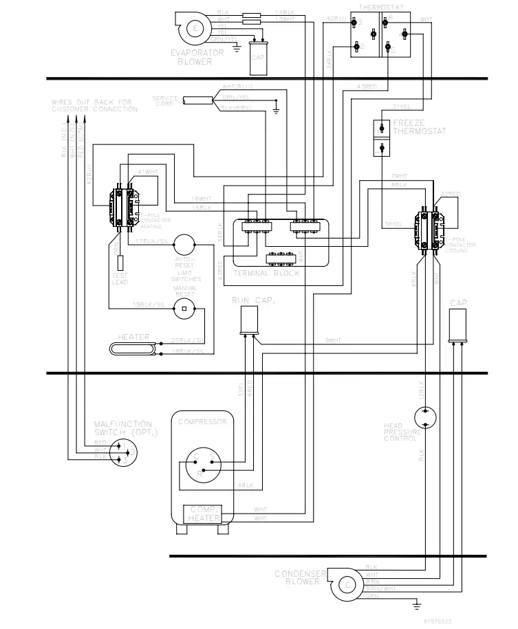 Wiring Diagram (With Optional Heater) 