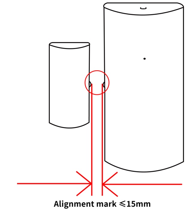 nous E3 Zigbee Smart Door and Window Sensor - Put it where you need it