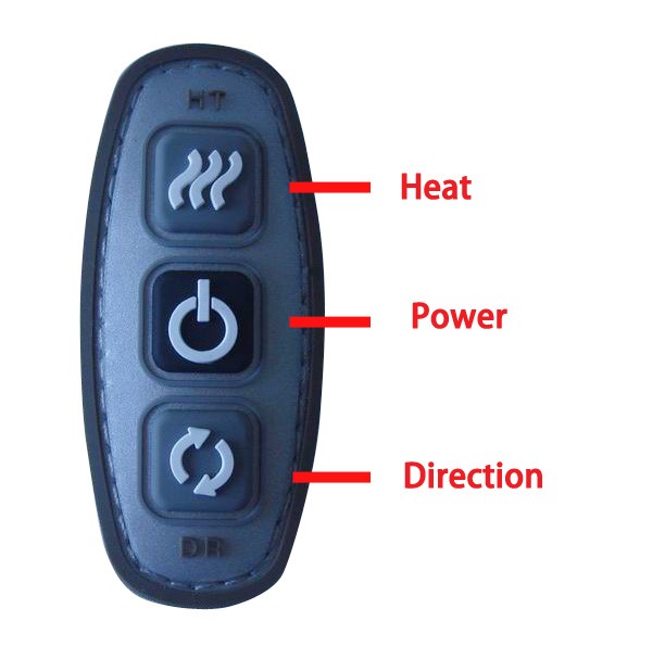 nubeca NECK and Shoulder Massager Model #MSF005 - Control Panel