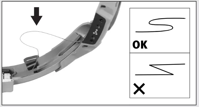 ops-core Railink Tactical Helmet Accessory Arch Rail - RIBBON CABLE