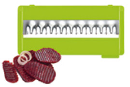 ourokhome Multifunctional Vegetable Chopper and Dicer - Wave slice blade