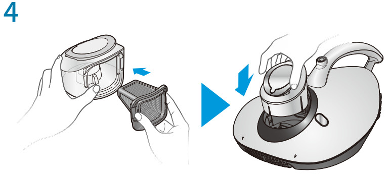 raycop RE 100A Handheld UV Allergen Vacuum - Mantanence 3