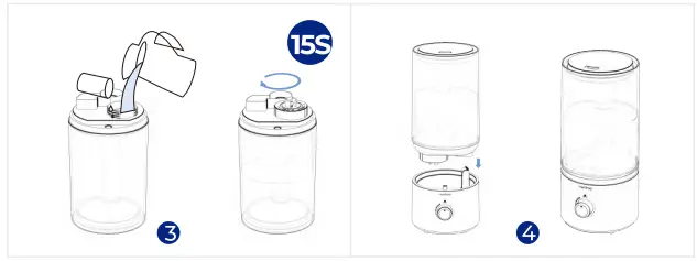 raydrop KC RD03A Cool Mist Humidifiers - Cling 1