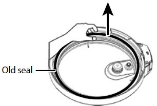 replacing the seal