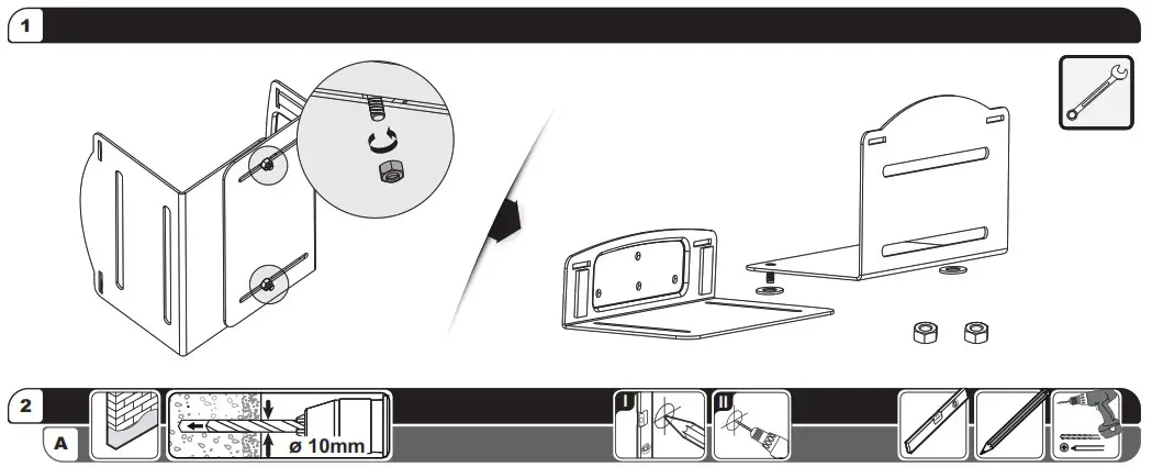 ricoo TRH 07 Calculator Bracket for Wall Mounting - overview 1