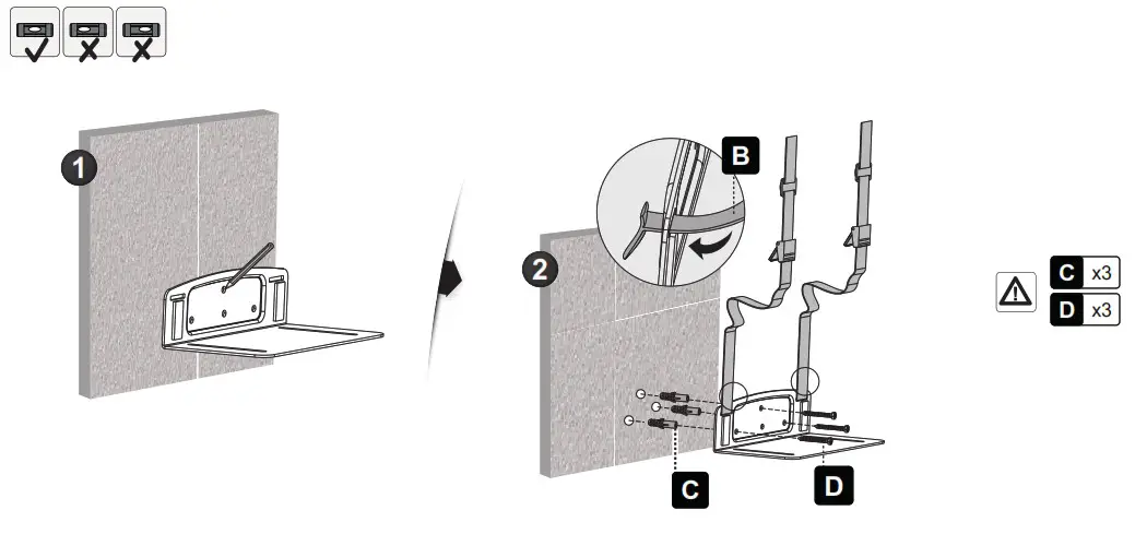 ricoo TRH 07 Calculator Bracket for Wall Mounting - overview 2